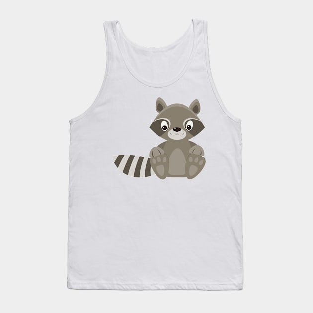 Raccoon cute baby animals Tank Top by IDesign23